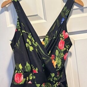 Le Lis Ranada Faux Wrap Knit Maxi Dress